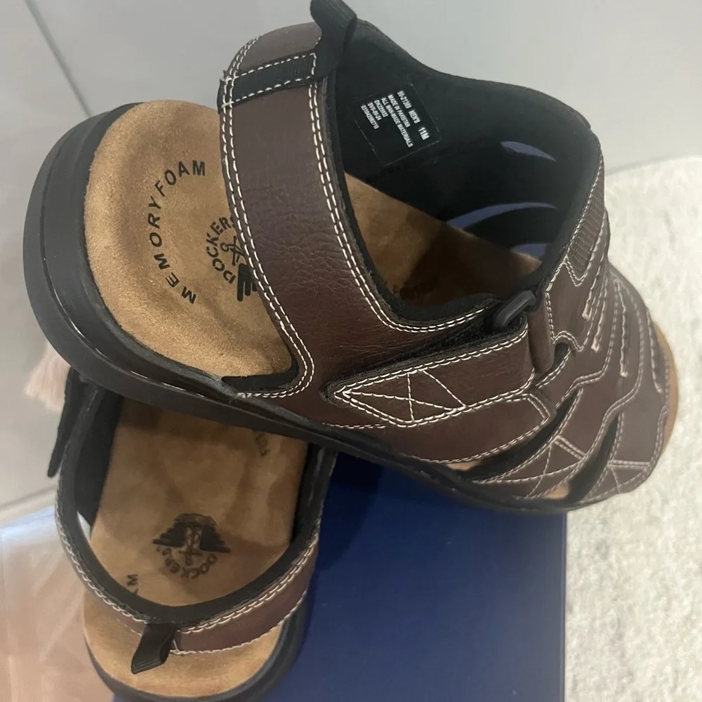Dockers‎ Men's Dark Brown Strap Sandals